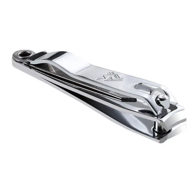 Premium Stainless Steel Curved Nail Clipper with Catcher German No