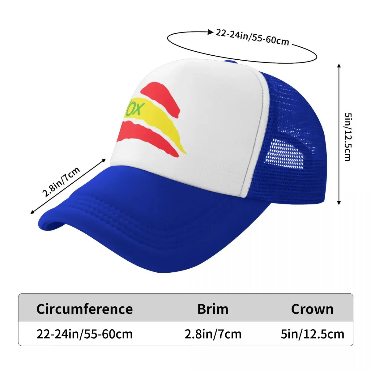 Vox Spanish Flag Trucker Hat Outdoor Women Men's Adjustable Spain Political Party Baseball Cap Summer Hats Baseball Cap