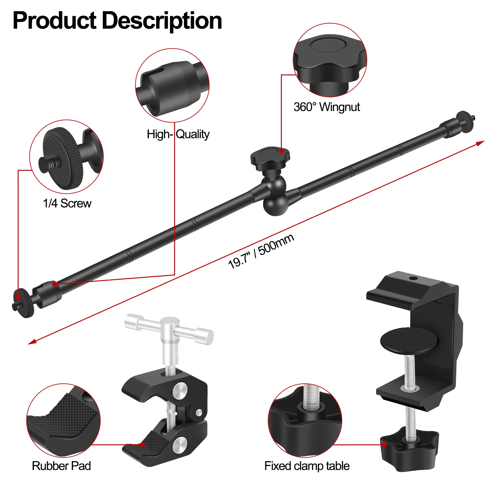NEWACALOX Soldering Helping Hands 360 Degree Rotation Hot Air Gun Frame Camera Mounts Clamps Heat Gun Bracket Third Hand Tool