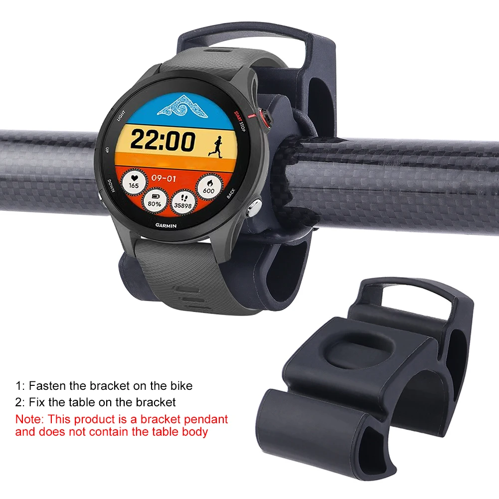 Universals Supporto Per Manubrio Bicicletta – Montaggio Rapido Per Smartwatch E Computer Da Ciclismo, Compatibile Con Manubri 22-35 Mm, Silicone Antivibrazione, Leggero E Resistente