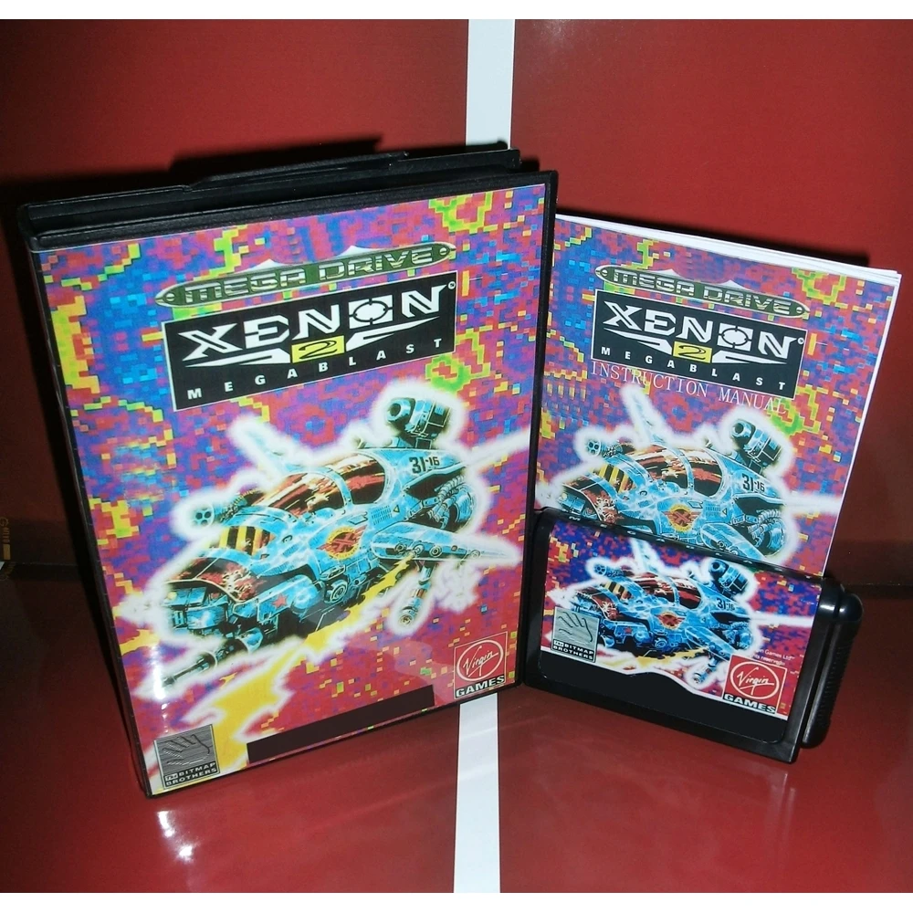 Новое поступление, ксеноновая 2-megablast PAL, только 16 бит, MD игровая карта с розничной коробкой и ручной книгой для Sega Mega Drive/ Genesis