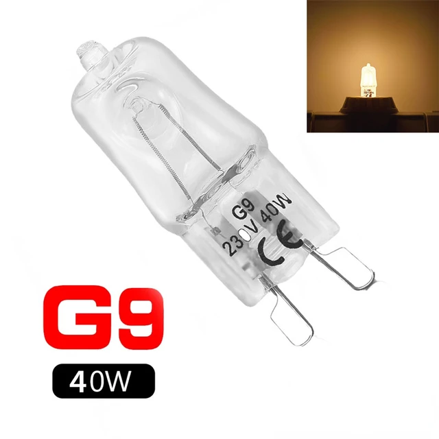 10/2PCS Halogen Lamp Beads 220-230V 40W Indoor Lighting Bulb G9 High  Temperature Inserted Beads