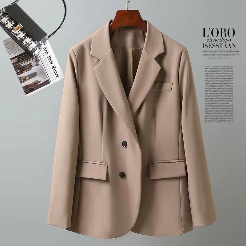 New Korean Spring and Autumn Suit Coat Women's Fashion Casual Small Suit Set British Spring Top