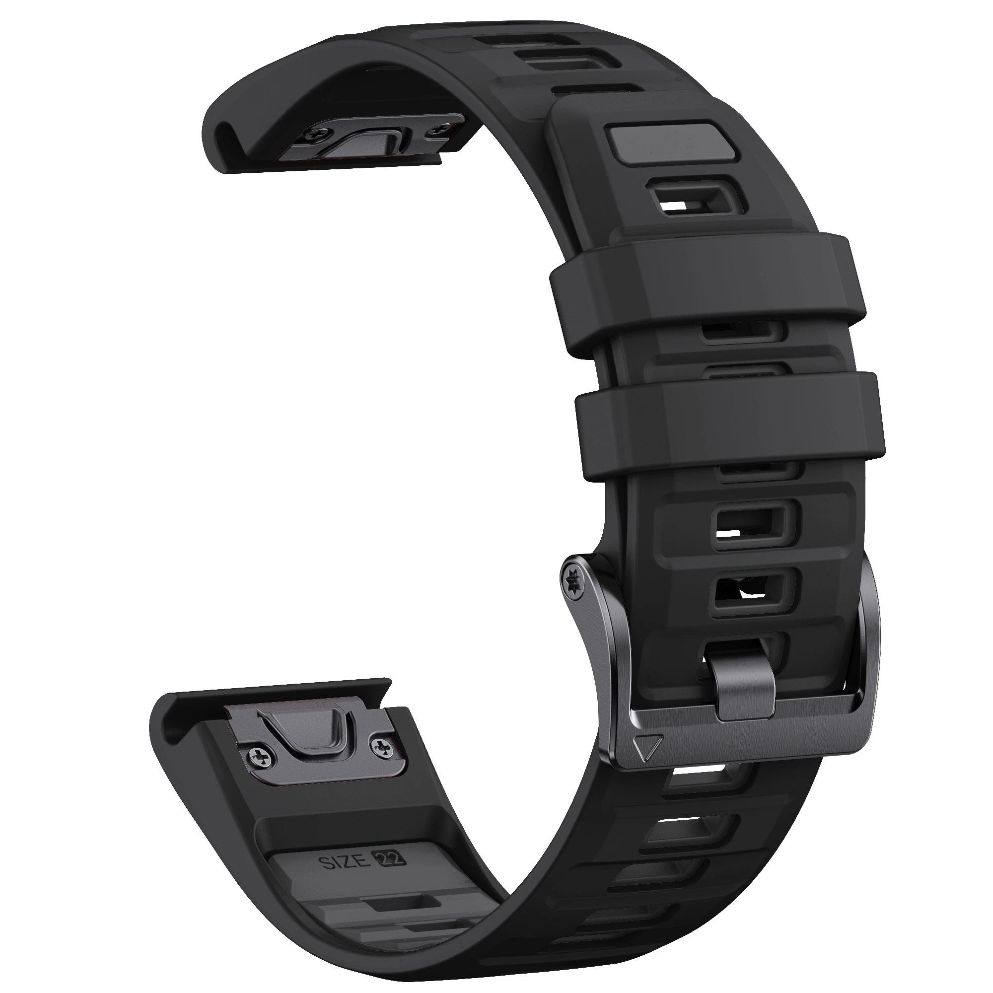 Colorful Soft Silicone Quick Fit Strap Wristband - 22-26mm Ajustable Band