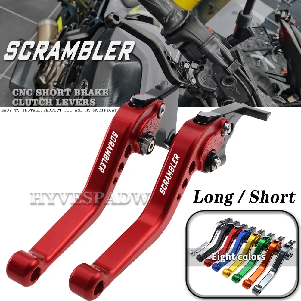 

Motorcycle CNC Adjustable Handles Lever Long/Short Brake Clutch Levers For Triumph Scrambler Desert Sled 2017-2019