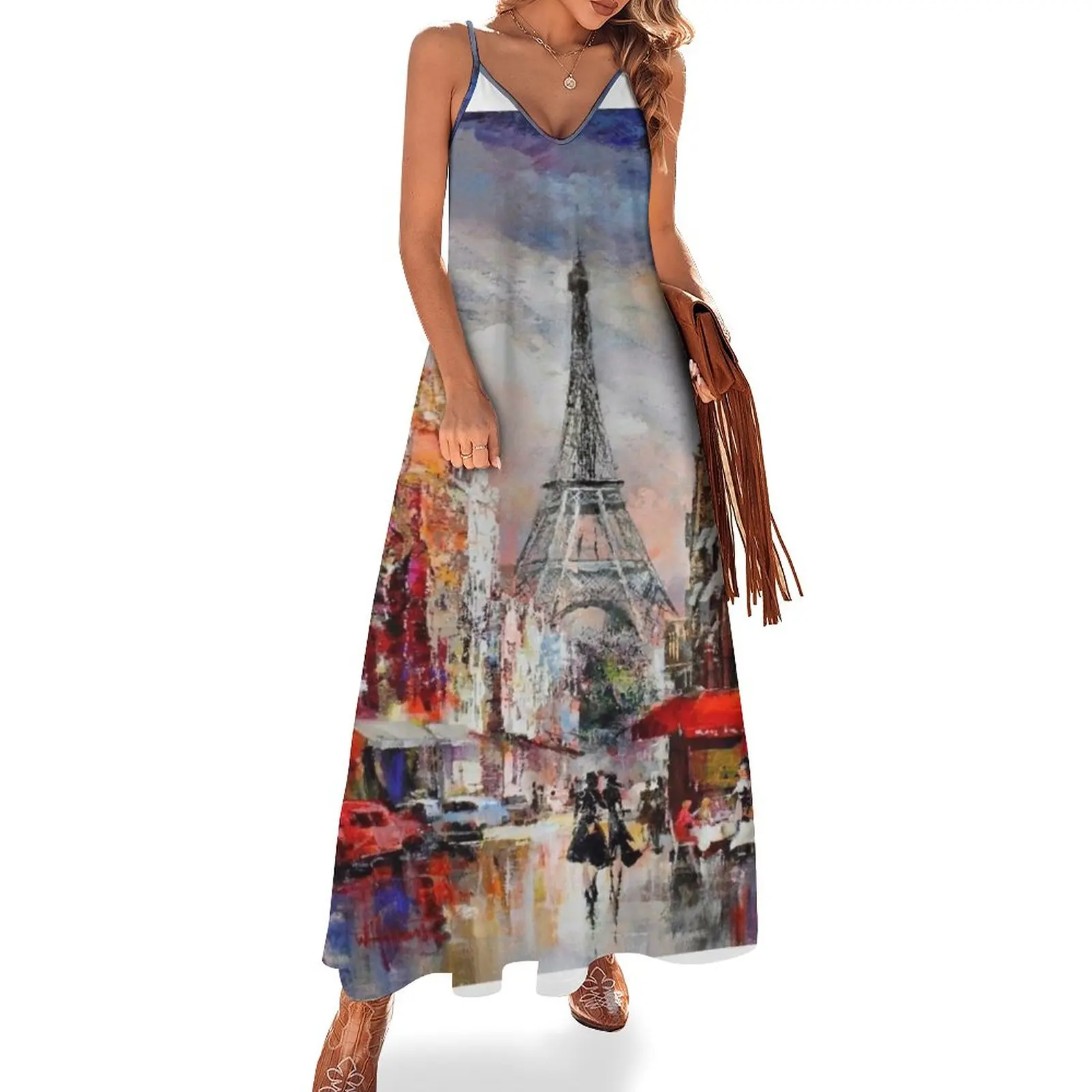 

Paris design Sleeveless Dress elegant dress Dress vintage