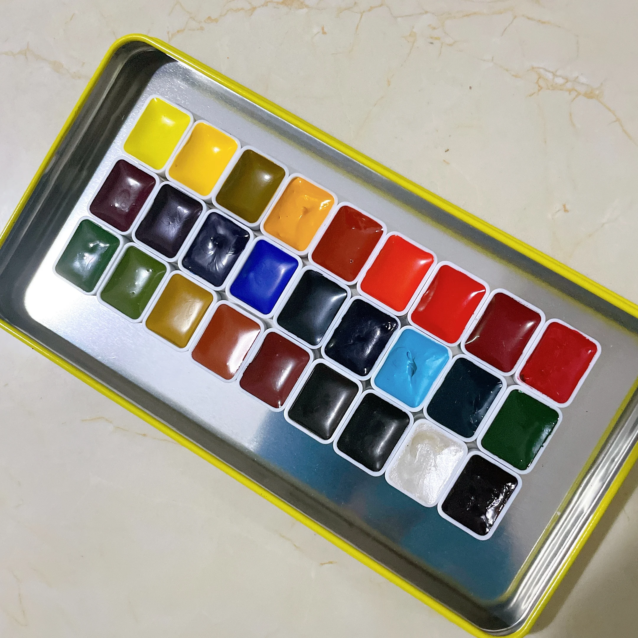 Original Schmincke Artist Watercolor Paint Solid Limited Color Watercolor 24/36/48 Colors Master Drawing Art Supplies