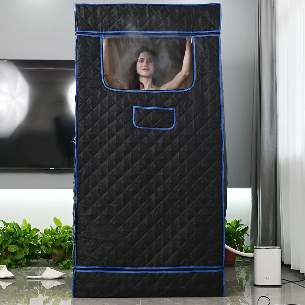HaoYu Ultimate Recovery Fullsize Sweat Sauna Box For Person Sauna Weight Loss Folding Steam Room With 3L Steamer