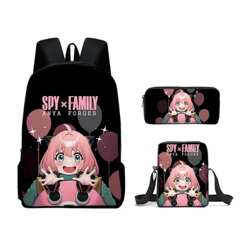 Amazon spy SPY x FAMILY play house anime peripheral student backpack shoulder bag pencil case three piece set Oxford cloth 1