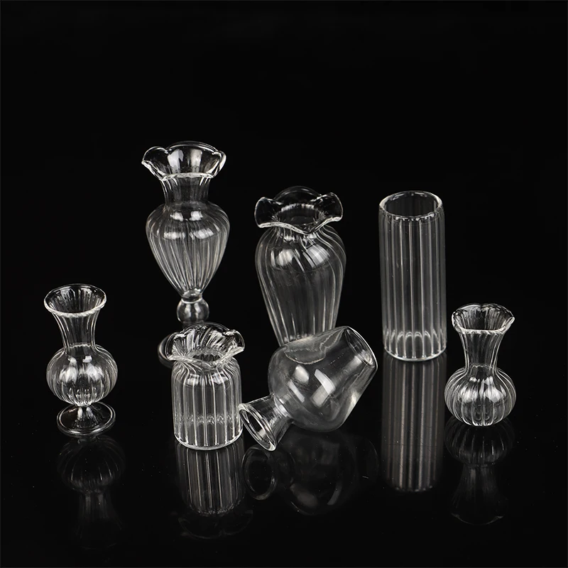 Cute Mini Glass Vase Plant Hydroponic Terrarium Art Plant Hydroponic Table Vase Clear Glass Crafts DIY Aromatherapy Bottle 3