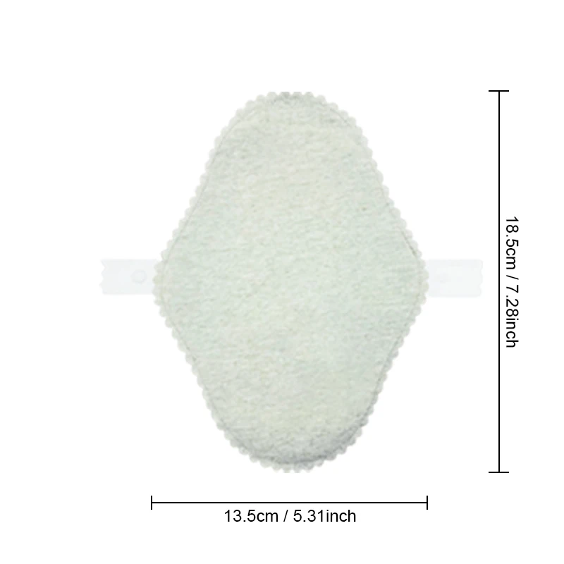 Sanitary Pads AIO 2pcs 13*18cm Cloth Cotton Gaskets Pads for Monthly Reusable Menstrual Pads Washable Organic Cotton