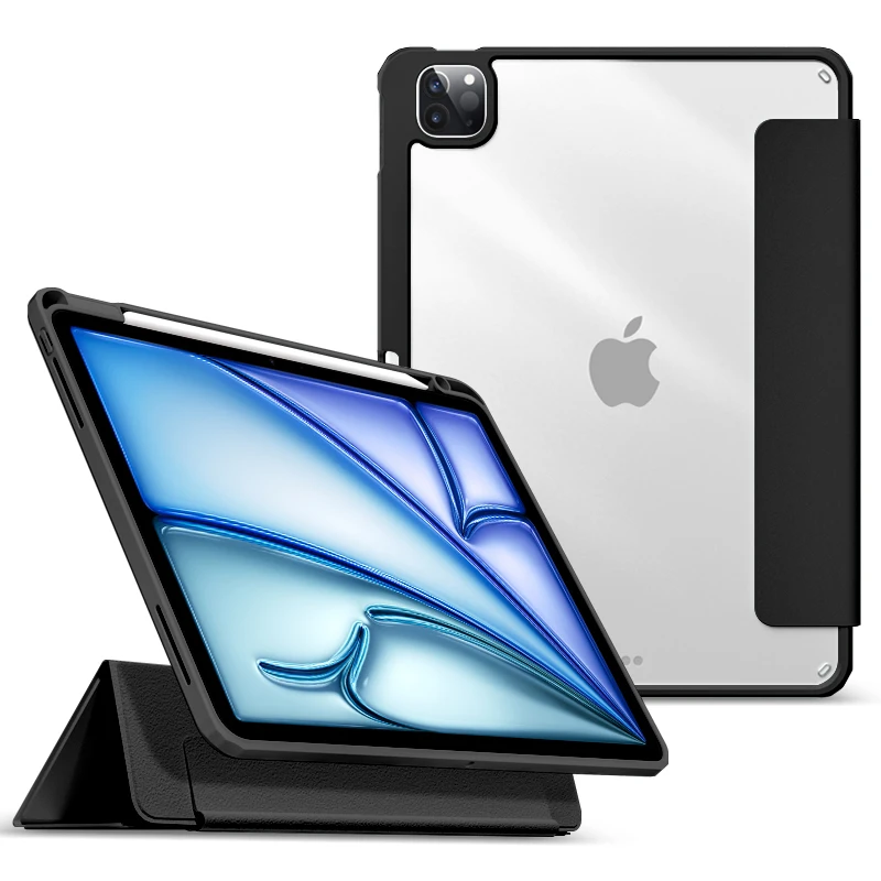 Premium Protective Tablet Case with Pencil Holder and Detachable Magnetic Cap
