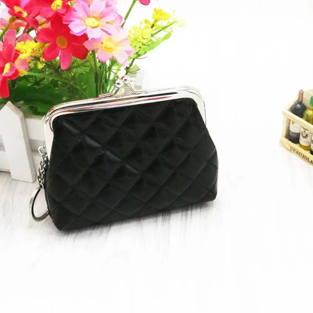 Fashion Geometric Hasp Coin Purse Women Solid Color PU Leather Small Wallet Card Holders Female Money Change Bag