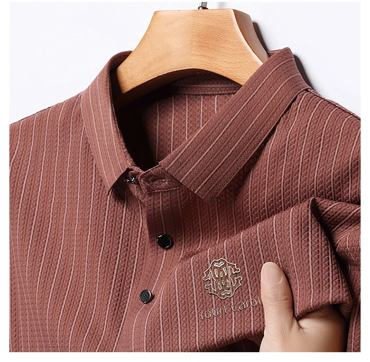 Green Snake Fashion Summer Casual Breathable Cool Comfortable Lapel Polo Short Sleeve Korean Striped Print Design T-shirt Top 30 Sce65f3850ba84436869774de87b44e9f8