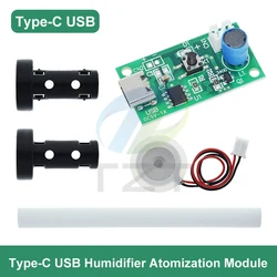 Compact USB Mini Humidifier Kit with Mist Maker and Atomization Technology - 3PCS (TYPE - C USB)