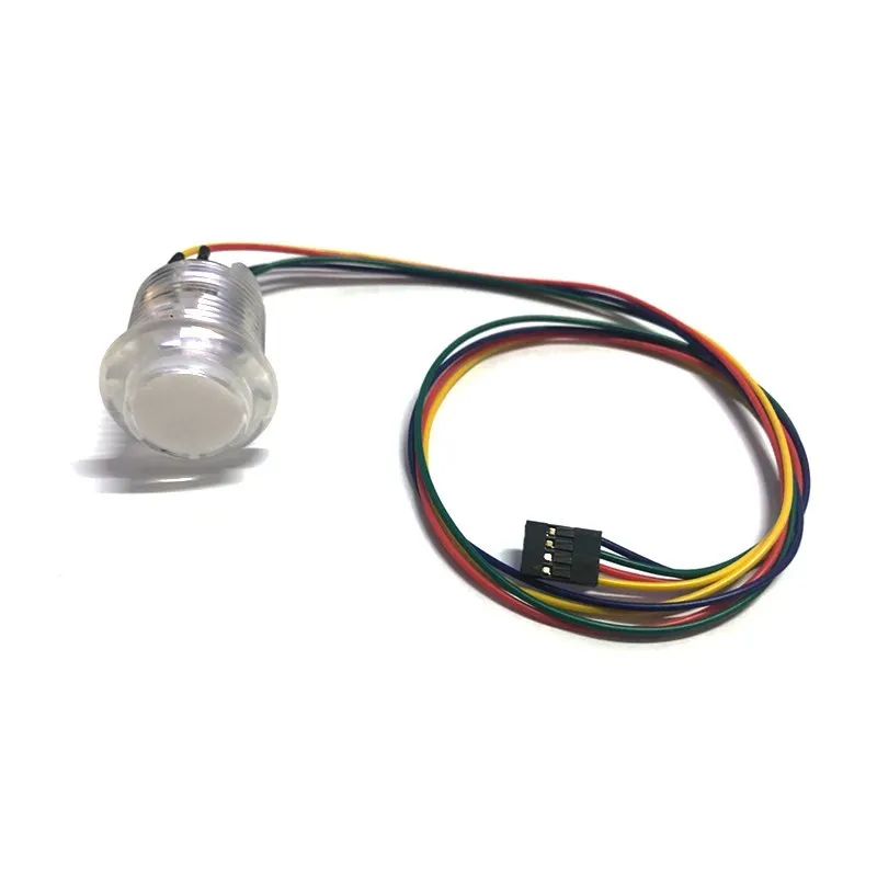 10 pcs Arcade GoldLeaf RGB Illuminated 3.3v Push button 2.8mm for MAME or Virtual Pinball machine PacLED64 or I-PAC Ultimate I/O