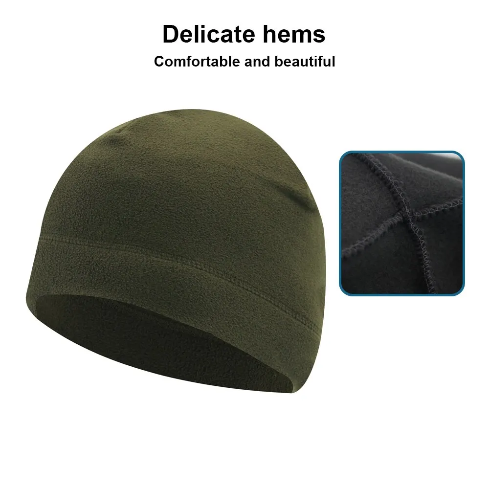 Warm Winter Skull Cap Soft Polar Fleece Hat Thick Windproof Cap Outdoor Beanie Cap Ski Cap Unisex Suitable For Unisex 1PC 4