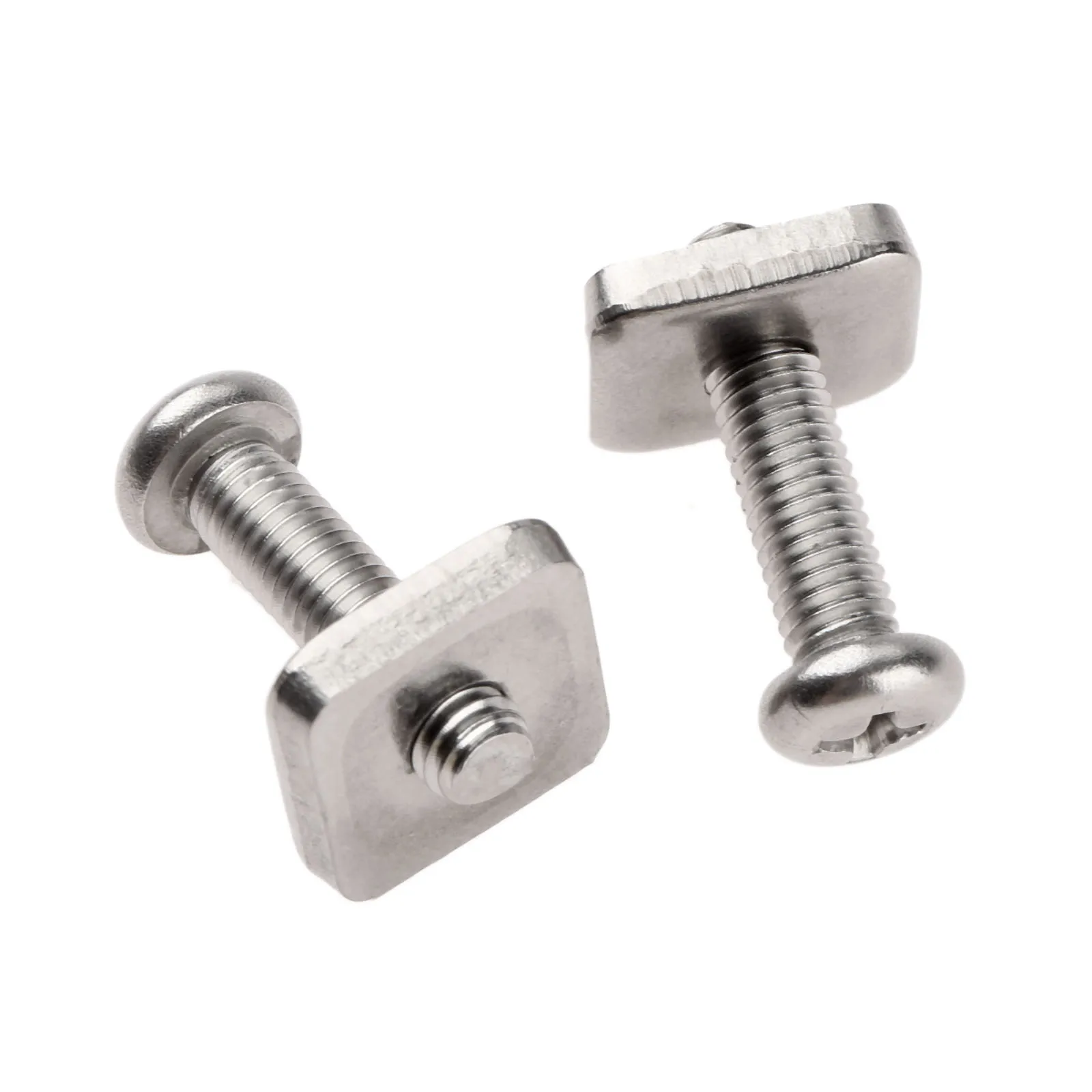 2Pc Tavola Da Surf In Acciaio Inossidabile Longboard Viti A Pinna Scorrevoli Piastra Pinna Per Stand Up Paddle Body Board Accessori Da Surf M5 * 23Mm