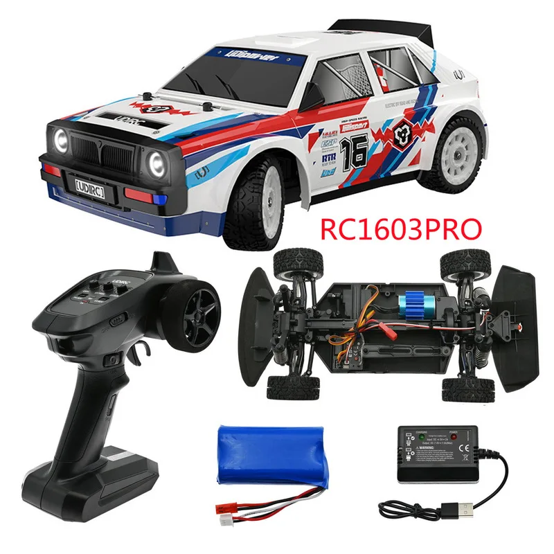 Rc Racing Car 1/16 Rc Car High Speed 2.4g Brushless 4wd Gyro Drift Remote Control Drift Car Toys For Boy Christmas Birthday Gift 2