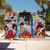 Anime classic Inuyasha Anime Beach Swimming Towel Soft Absorbent Washcloth Children's Gifts for Kids Travel Camping Gym 1