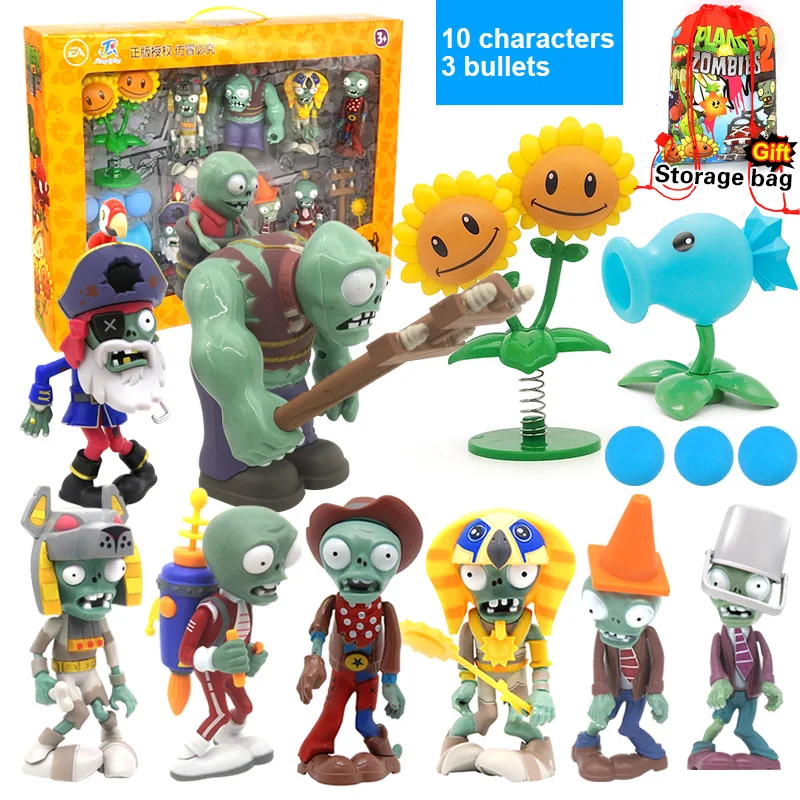 Plants Vs Zombies Tomb Raiser Zombie & Bloomerang 3 Action