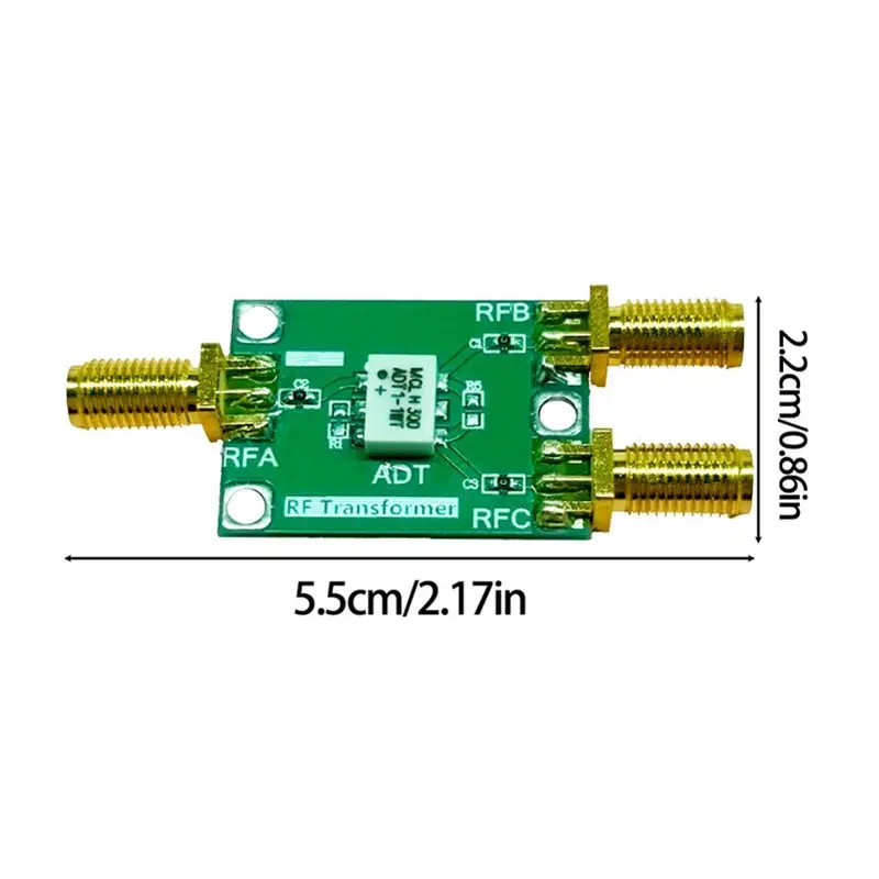 [NEW A09R】 ADT1 패시브 발룬 모듈 구형파 펄스 클록 신호 변환기 50KHZ-800Mhz 차동식 단일 종단 보드