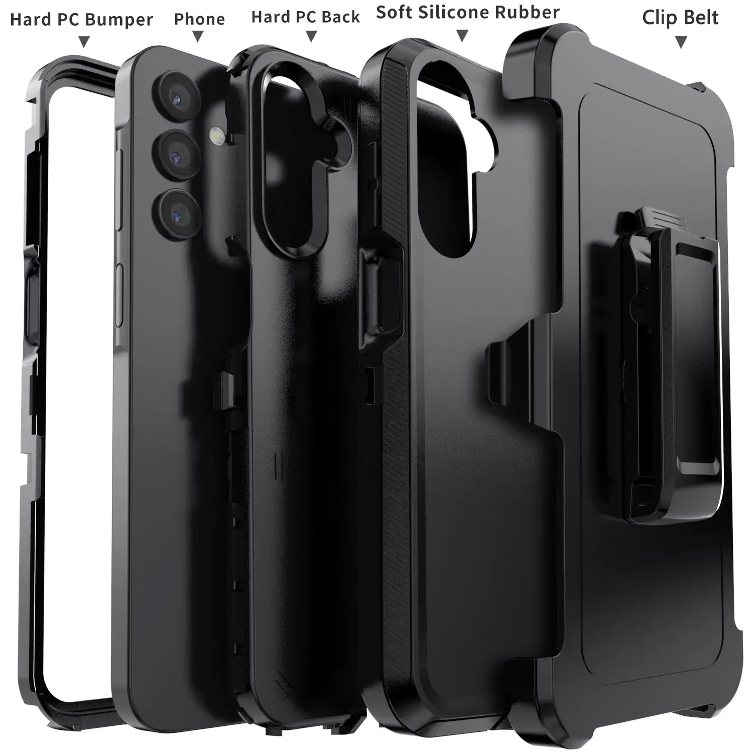 Enhanced Rugged Shockproof and Dustproof Protective Case withArmor