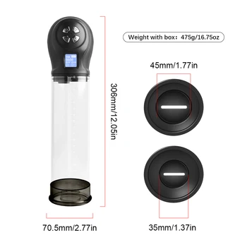 Penise Enlargement Electric Extender Penis Pump for Men Sex Toys Penis Enlarger Pump Vacuum Pennis Enhancer Cock Penile Extender 4