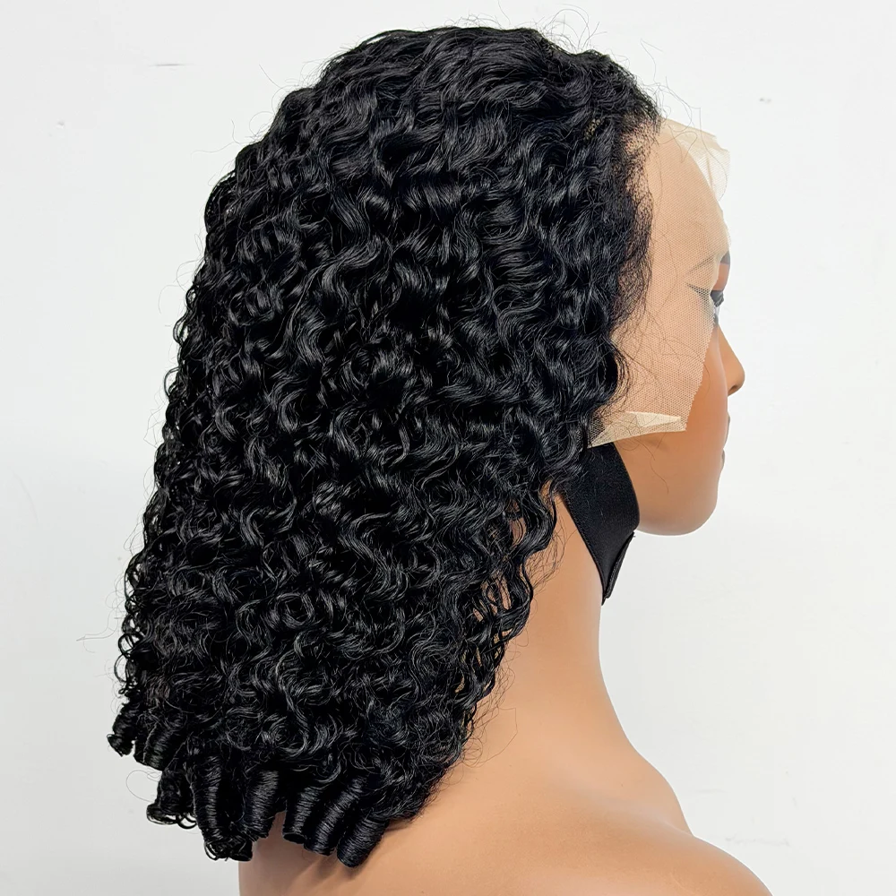 Burmese Spring Human Hair Wigs 250% Density 13x4 Lace Frontal Wig 100% Human Hair Wigs Burmese Curly With Spiral End For Women