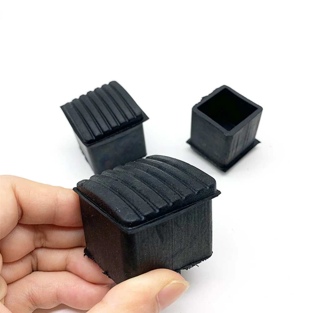 8 Pezzi Piedini Quadrati In Gomma Con Viti, Cuscinetti Paracolpi - Foto 2