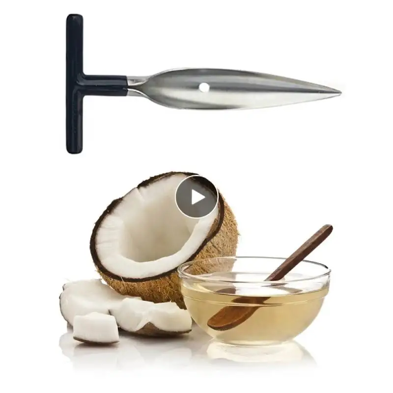 Kokosnoot Opener Tool Set, Veilig, Gemakkelijk Te Openen Jonge Kokosnoot Tool Alles In Een Food Grade Roestvrij Staal Coconut Opener Kit
