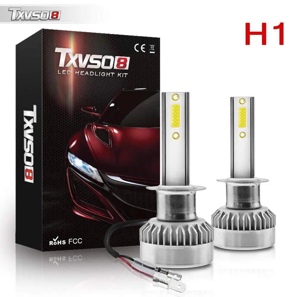 

Автомобильные фары TXVSO8, H11, лампы для передних фар 9005 лм, COB-чип, фонарь для передних фар H7, H8, H9, H1, 9006, 9012, 6000K, 110 Вт, автомобильная противотуманная лампа