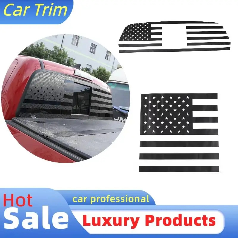 

Pickup Trucks Rear Window American Flag Vinyl Decal Sticker Parts For Toyota Tacoma 2016-2020 Exterior Accessories Car-Styling