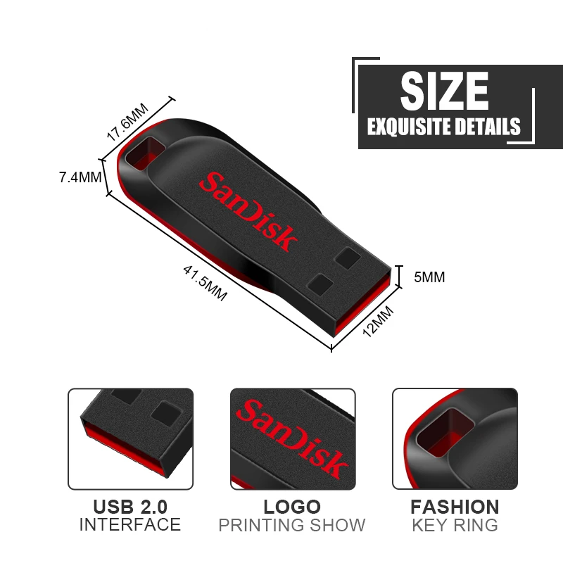 Sandisk Mini Key USB 2.0 Flash Drive