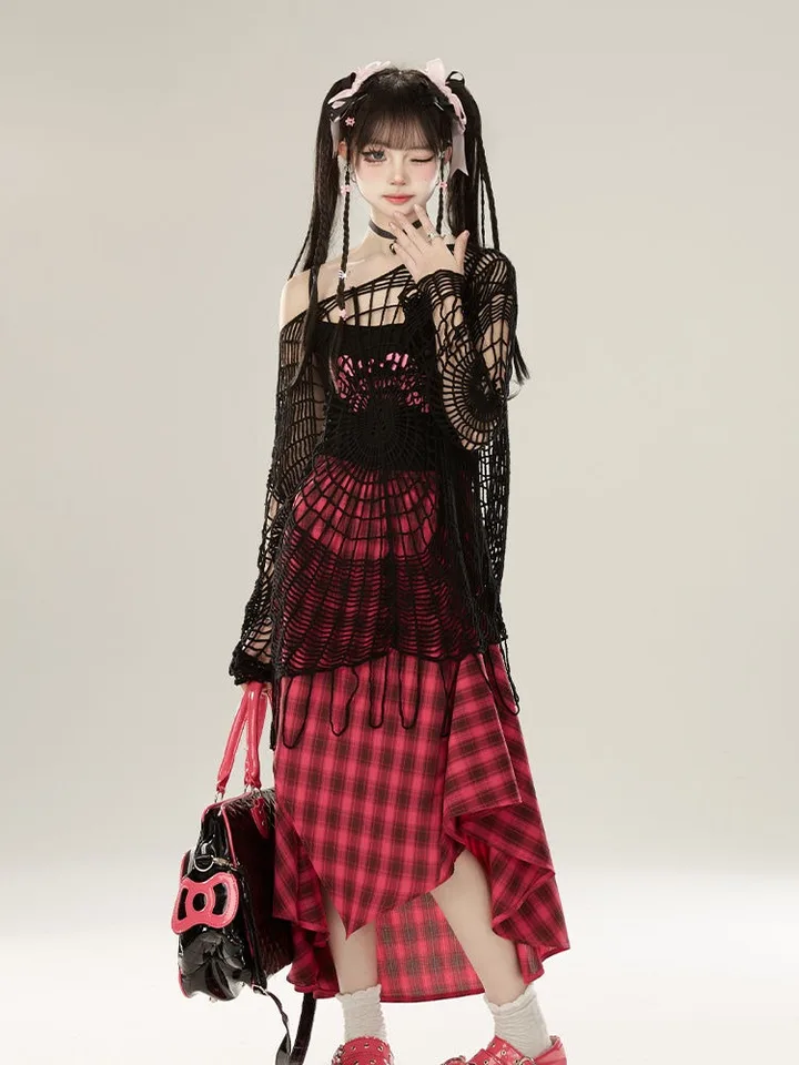 Y2K opium shaggy knit darkwear ダークウェア 希少 Y2k Gothic Knit