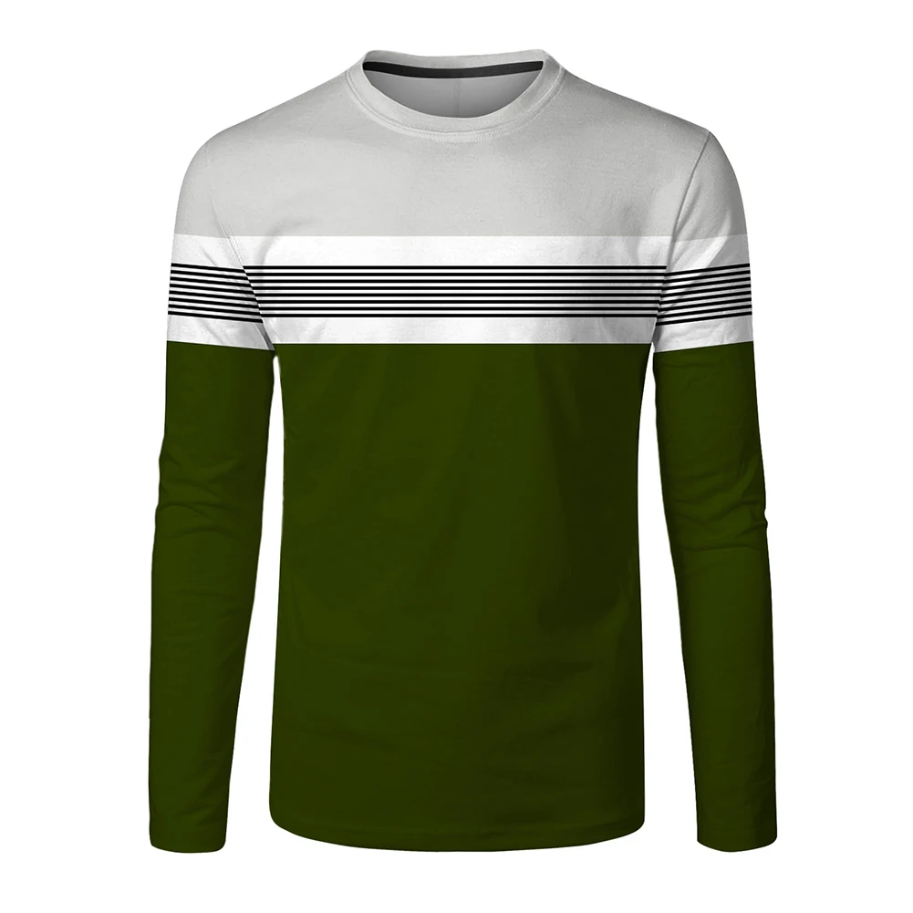 

Men's Clothing T-shirt Activewear All Seasons Blouse Casual Cotton Blend Long Sleeve M-2XL Pullover Round Neck