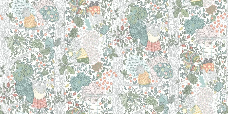 animados para quarto infantil, papel de parede