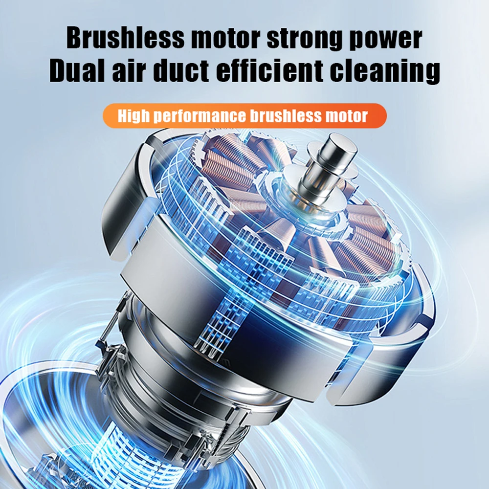 Car Wireless Vacuum Cleaner Powerful Suction Home Car Dual Use Cleaner Portable Handheld Cleaning Machine New