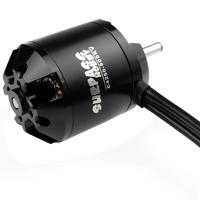 2X SURPASS HOBBY C4250 브러시리스 모터 14극, UAV 항공기 멀티콥터 RC 비행기 헬리콥터 800KV용 Acc 포함