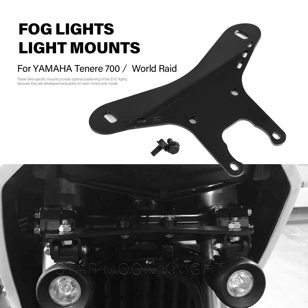 For YAMAHA Tenere 700 T700 XTZ 700 T7 Fog Lights Auxiliary Light Bracket Driving Lamp Spotlight Bracket Holder Spot Light Mount