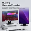 Hagibis USB C Hub with M.2 SSD Enclosure Type-C Docking Station for Mac mini M4/M4 Pro 4K 60Hz USB 3.2 Gen2 SD/TF 4.0 Dock Stand 3