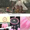 Handmade Dream Catcher with Feather Wall Car Home Hanging Decor White 4