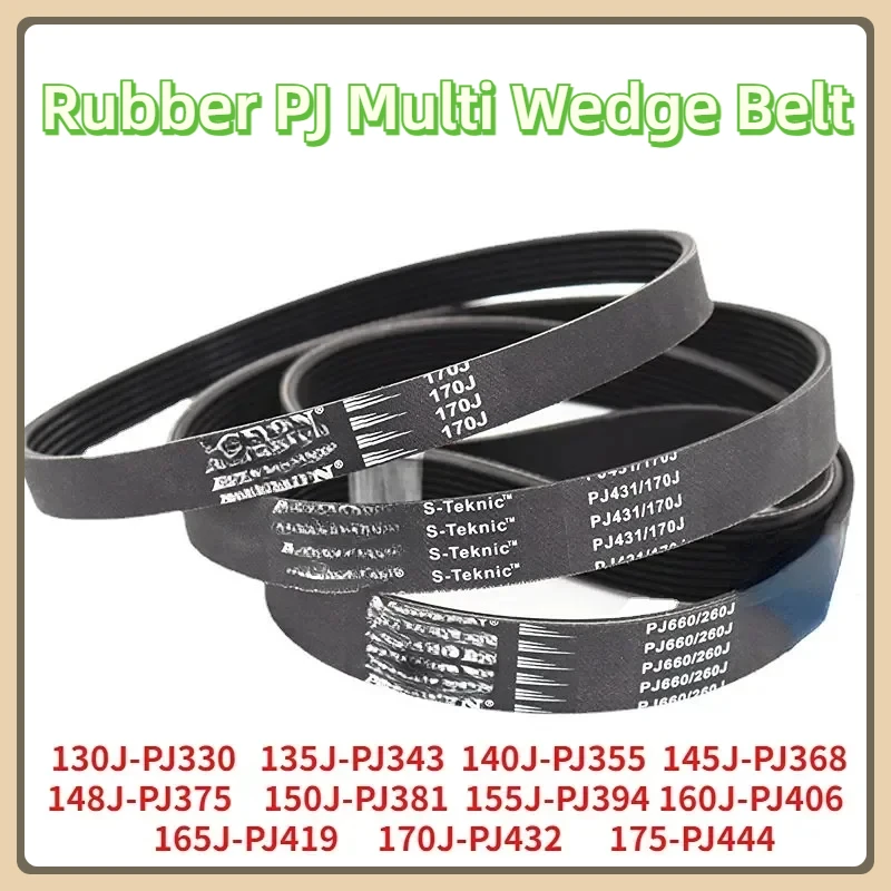 130J-PJ330 rubber conveyor belt 135J 140J 145J 148J 150J belt drive 155J 160J 165J 170J 175J 3/4/5/6/7/8/9/10/11/12 Ribs rubber belt transmission drive belt