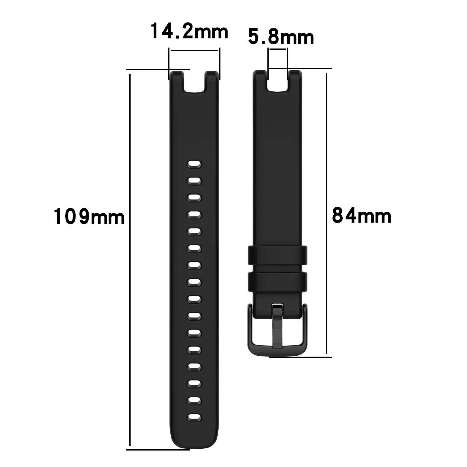 Premium Soft Silicone Sport Watch Strap Replacement with Installation Tool