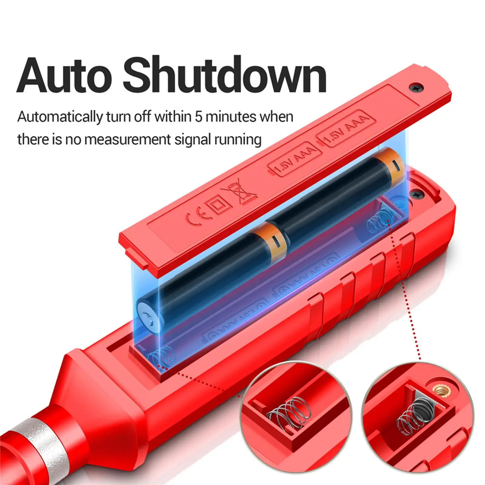 Portable Gas Sniffer Compact with Audible and Visual Alarm Gas Leak Tester
