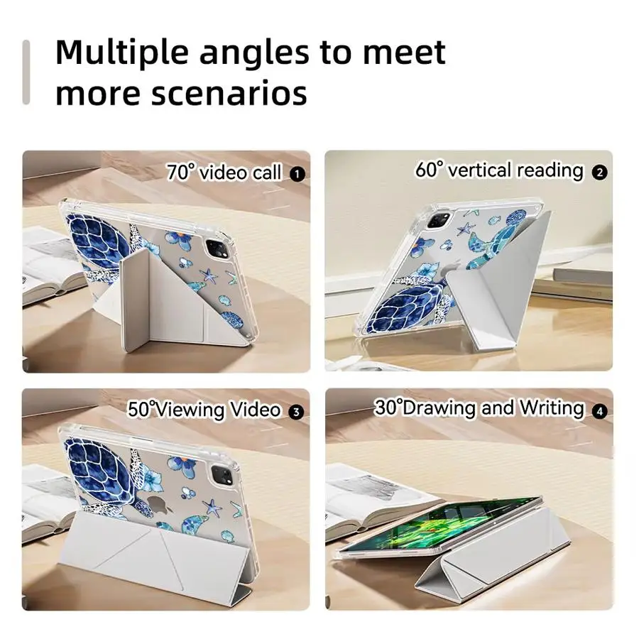 Marine Turtles Y-Fold Tablet Holder Cover Case
