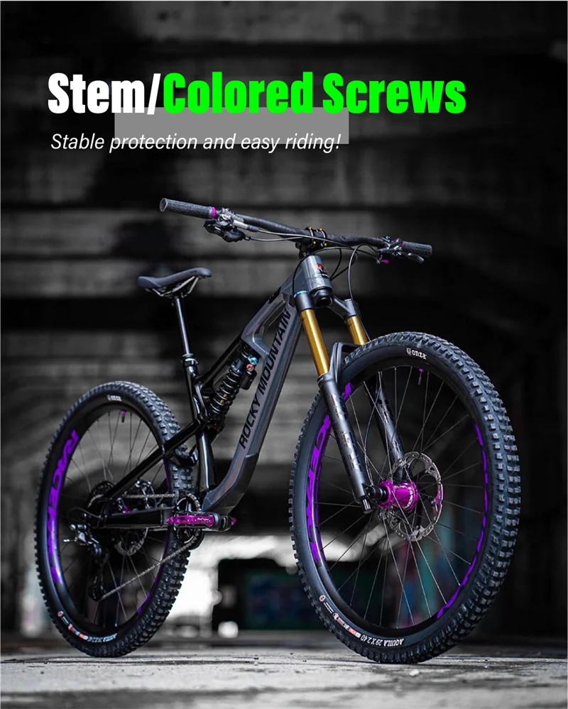 Chooee Fahrradzubehör Fahrradlenkerbolzen M5x18mm MTB Rennrad Lenkerbolzen 6 Stück Stahl – Detail 1