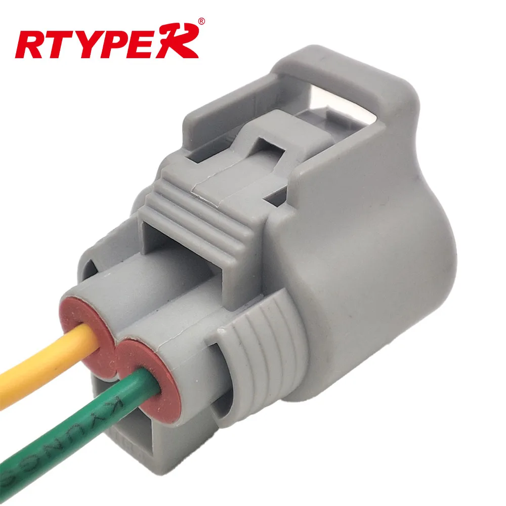 

1Set For 2 Pin Auto Waterproof Electronic Fan Connector Brake Booster Pump Assembly plug For Toyota Ford Focus Mazda 176142-2 76