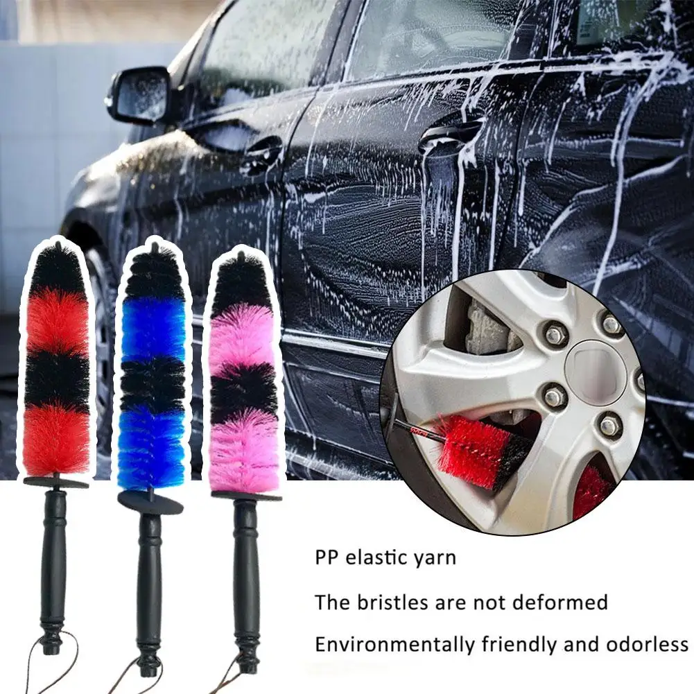 

Car Wheel Cleaning Brush Universal Truck Motor Tire Multifunctional Detailing Extended Washing Brushes Rim handle Tools Bru I5R6