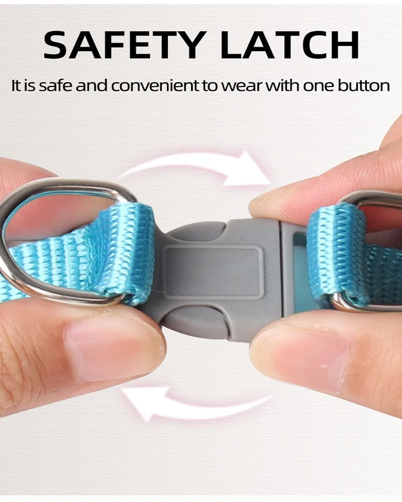 Reflective Dog Harness And Leash Set For Small And Medium Dogs_voghion.com